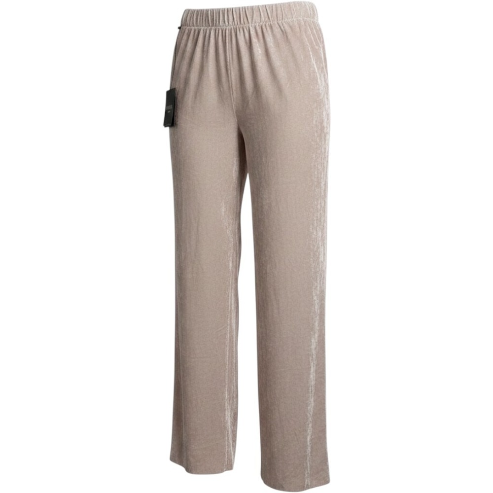 Peserico Evening Pants IT40 Blush Pink Velvet Wide Leg Elastic Waist NWT